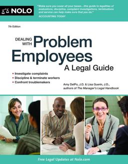 Dealing with Problem Employees A Legal Guide 7th 9781413319194 Front Cover