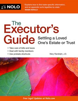 Executor's Guide Settling a Loved One's Estate or Trust 6th 9781413319736 Front Cover