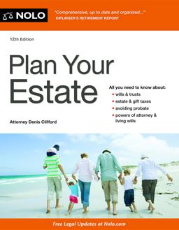 Plan Your Estate 12th 9781413320183 Front Cover