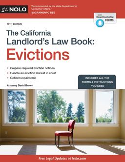 California Landlord's Law Book Evictions 16th 9781413320985 Front Cover