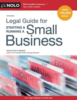 Legal Guide for Starting and Running a Small Business 14th 9781413321401 Front Cover