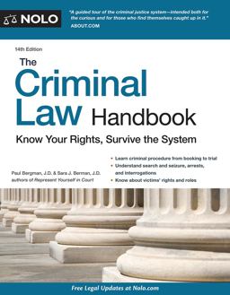 Criminal Law Handbook Know Your Rights, Survive the System 14th 9781413321784 Front Cover
