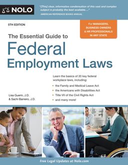 Essential Guide to Federal Employment Laws 5th 9781413322811 Front Cover