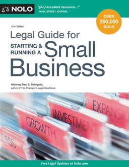 Legal Guide for Starting &amp; Running a Small Business 15th 9781413324075 Front Cover