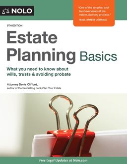 Estate Planning Basics 9th 9781413324488 Front Cover