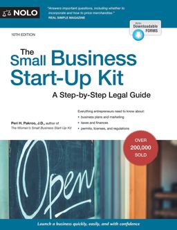 Small Business Start-Up Kit A Step-By-Step Legal Guide 10th 9781413324747 Front Cover