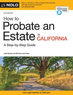 How to Probate an Estate in California:  9781413324884 Front Cover