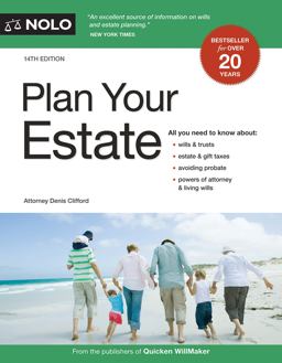 Plan Your Estate 14th 9781413325119 Front Cover