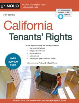 California Tenants' Rights 21st 9781413325256 Front Cover