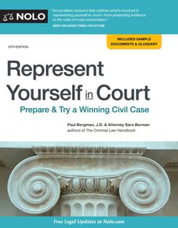 Represent Yourself in Court Prepare and Try a Winning Civil Case 10th 9781413326611 Front Cover