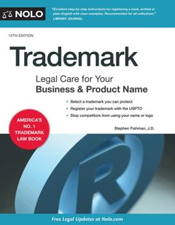 Trademark Legal Care for Your Business and Product Name 12th 9781413326659 Front Cover