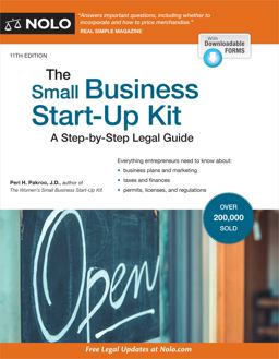 Small Business Start-Up Kit A Step-By-Step Legal Guide 11th 9781413327236 Front Cover