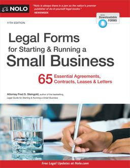 Legal Forms for Starting and Running a Small Business 65 Essential Agreements, Contracts, Leases and Letters 11th 9781413327311 Front Cover