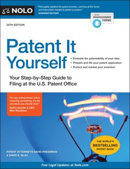 Patent It Yourself Your Step-By-Step Guide to Filing at the U. S. Patent Office 20th 9781413327809 Front Cover