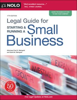 Legal Guide for Starting and Running a Small Business 17th 9781413328608 Front Cover
