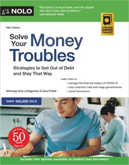 Solve Your Money Troubles Strategies to Get Out of Debt and Stay That Way 18th 9781413328844 Front Cover