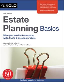 Estate Planning Basics 11th 9781413329452 Front Cover