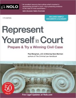 Represent Yourself in Court Prepare and Try a Winning Civil Case 11th 9781413329933 Front Cover