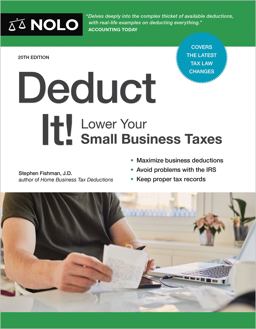 Deduct It! Lower Your Small Business Taxes 20th 9781413331356 Front Cover