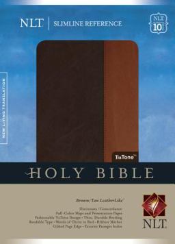 Slimline Reference Bible NLT, Tutone