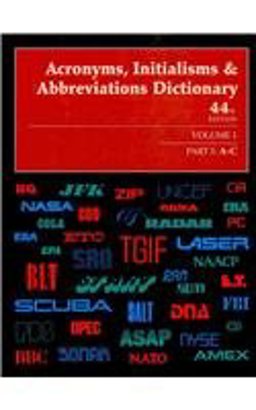 Acronyms, Initialisms and Abbreviations Dictionary