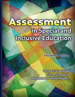 Assessment in Special and Inclusive Education  9781416412021 Front Cover