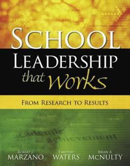 School Leadership That Works From Research to Results  9781416602279 Front Cover
