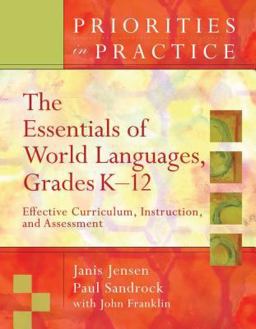 Essentials of World Languages, Grades K-12 Effective Curriculum, Instruction, and Assessment  9781416605737 Front Cover
