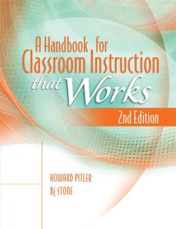 Handbook for Classroom Instruction That Works 2nd 9781416614685 Front Cover