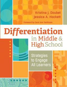 Differentiation in Middle and High School Strategies to Engage All Learners  9781416620181 Front Cover