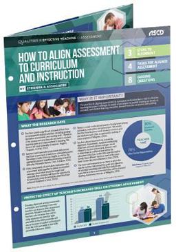 How to Align Assessment to Curriculum and Instruction Quick Reference Guide  9781416625704 Front Cover
