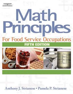 Math Principles for Food Service Occupations 5th 9781418016463 Front Cover