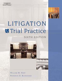 Litigation and Trial Practice 6th 9781418016890 Front Cover