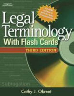 Legal Terminology with Flashcards 3rd 9781418039806 Front Cover