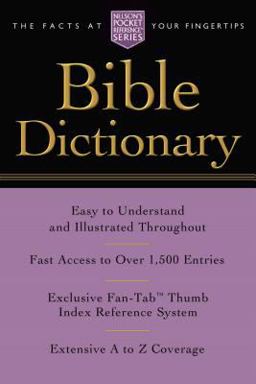 Pocket Bible Dictionary  9781418500160 Front Cover