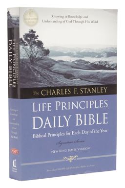 Charles F. Stanley Life Principles Daily Bible  9781418550349 Front Cover