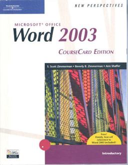 New Perspectives on Microsoft Office Word 2003, Introductory, CourseCard Edition