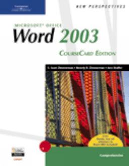 New Perspectives on Microsoft Office Word 2003, Comprehensive, CourseCard Edition