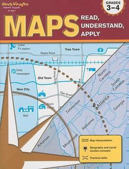 Maps: Read, Understand, Apply Grades 3-4