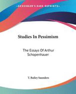 Studies in Pessimism