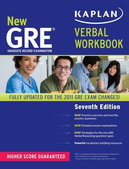 New GRE Verbal Workbook 7th 9781419550010 Front Cover