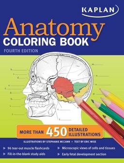 Kaplan Anatomy Coloring Book 4th 9781419550409 Front Cover