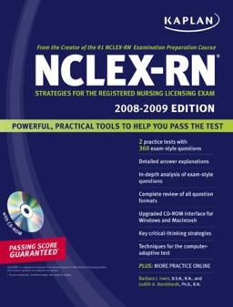 NCLEX-RN Exam 2008-2009 Strategies for the Registered Nursing Licensing Exam  9781419551819 Front Cover