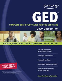 GED 2009-2010 Complete Self-Study Guide for the GED Tests  9781419552502 Front Cover