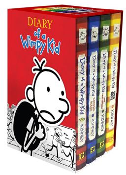 Diary of a Wimpy Kid Box of Books 1-4 Hardcover Gift Set Diary of a Wimpy Kid, Rodrick Rules, the Last Straw, Dog Days  9781419716690 Front Cover