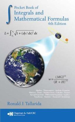 Pocket Book of Integrals and Mathematical Formulas 4th 9781420063042 Front Cover