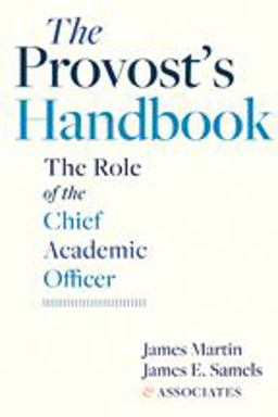 Provost's Handbook The Role of the Chief Academic Officer  9781421416267 Front Cover