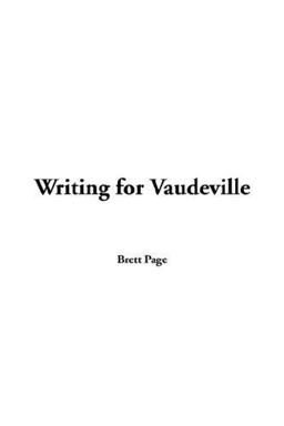 Writing for Vaudeville