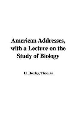 American Addresses, with a Lecture on Th