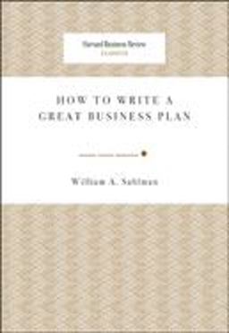 How to Write a Great Business Plan  9781422121429 Front Cover
